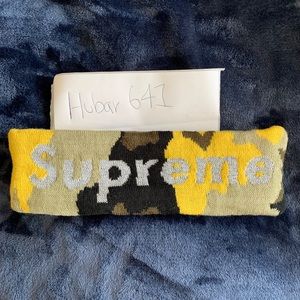 yellow camo supreme headband